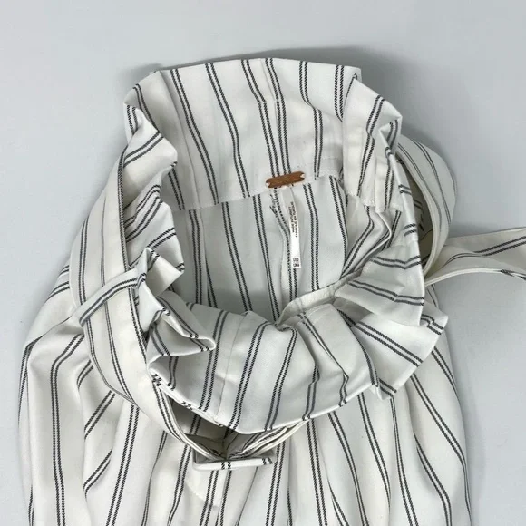 Free People Trousers Sz 0 High Waist Belted - Picture 5 of 7